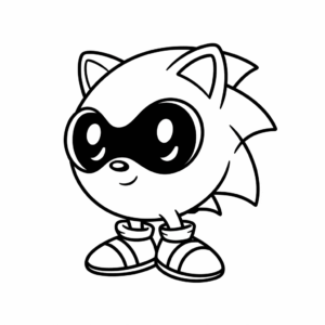 Coloriage Among Us Sonic