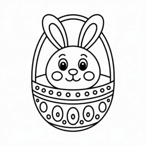 Coloriage mignon Pâques