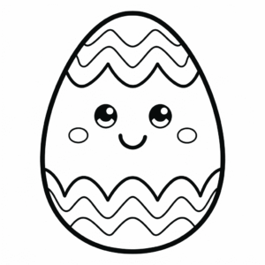 Coloriage Oeuf de Pâques