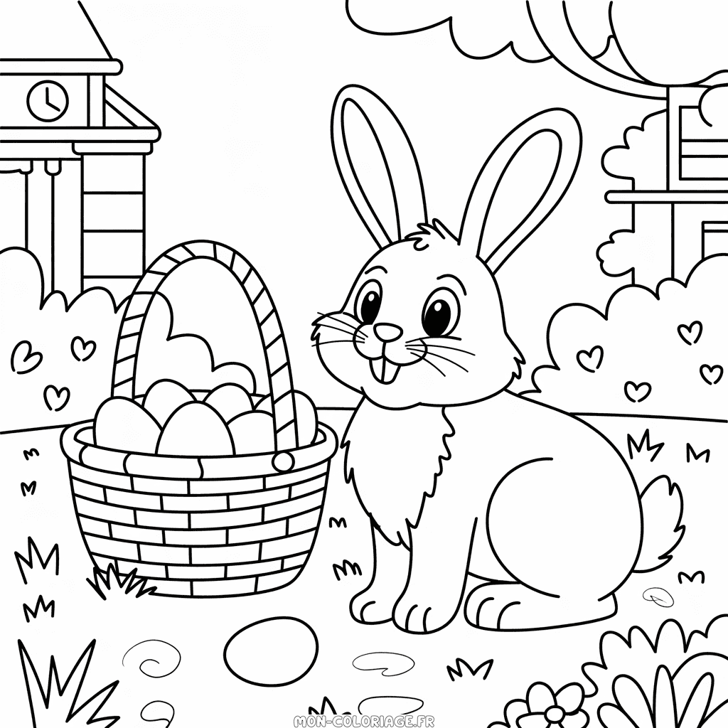 Coloriage Pâques pour adultes