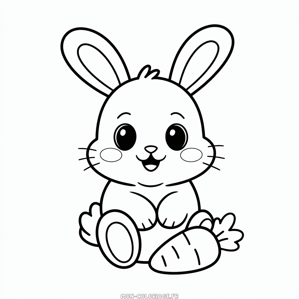 Coloriage Bébé Lapin