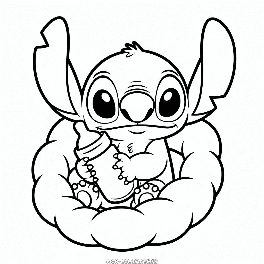 Coloriage Bébé Stitch