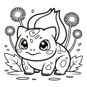 Coloriage Bulbizarre Kawaii