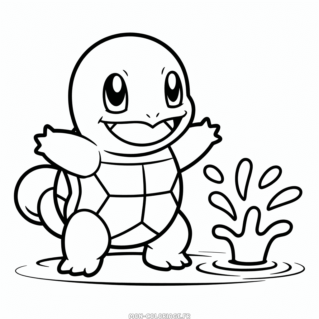 Coloriage Carapuce Pokémon