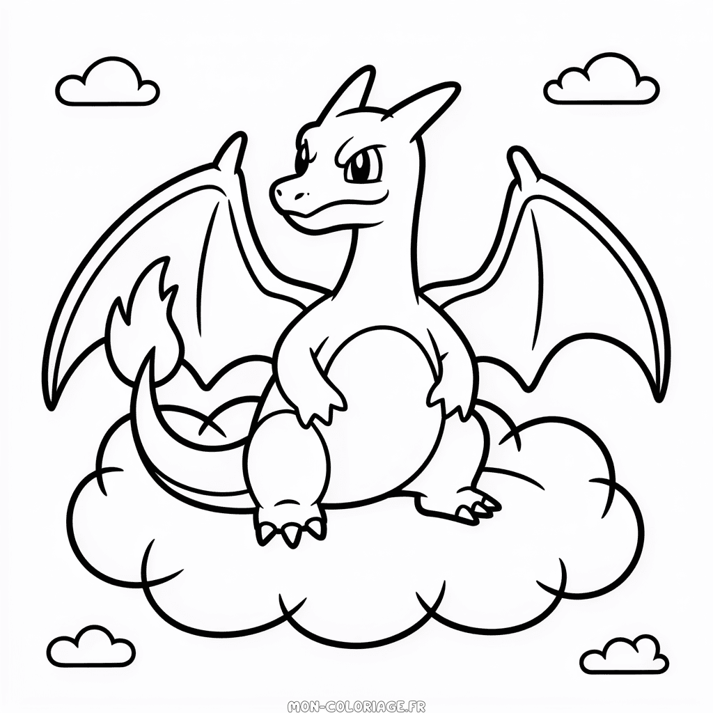 Coloriage Charizard à Imprimer