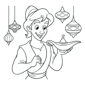 Coloriage Dessin Animé Disney Aladdin