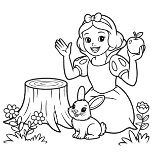 Coloriage Disney Blanche-Neige