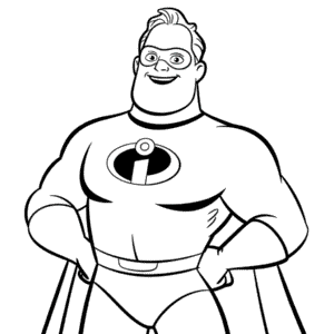 Coloriage Disney Bob Parr Les Indestructibles
