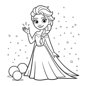 Coloriage Disney Elsa