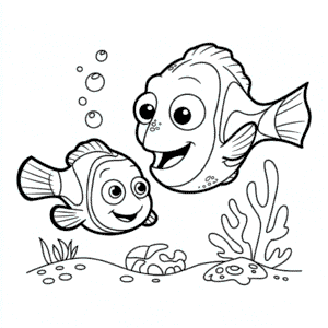 Coloriage Disney Le Monde de Nemo