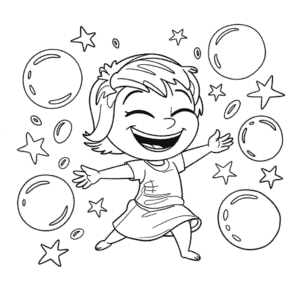 Coloriage Disney Vice-Versa Joie