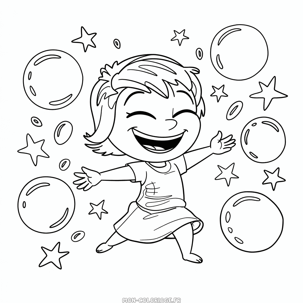 Coloriage Disney Vice-Versa Joie