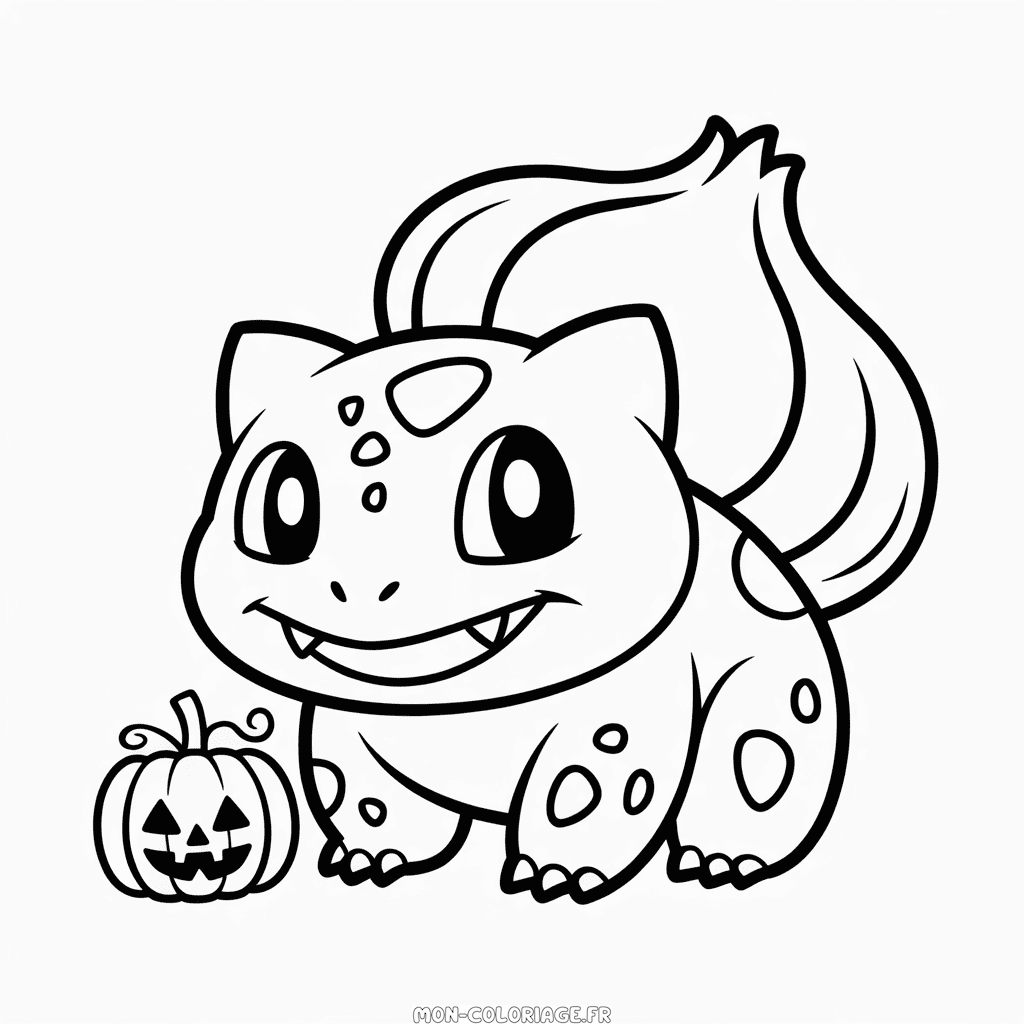 Coloriage Halloween Bulbizarre