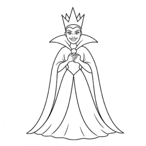 Coloriage La Méchante Reine de Disney