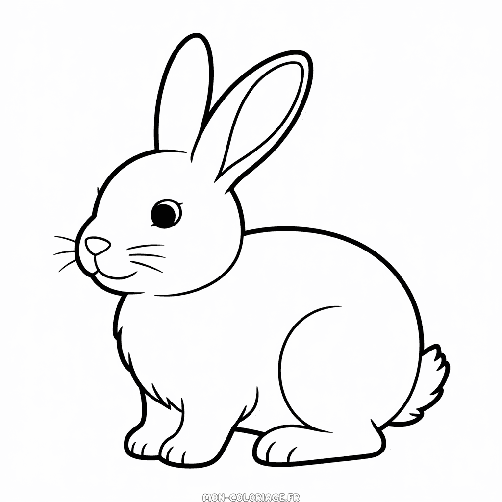 Coloriage Lapin animal