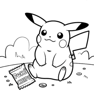 Coloriage Pikachu Dodu