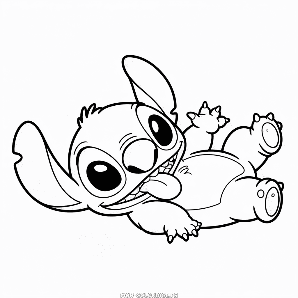 Coloriage Adorable Stitch