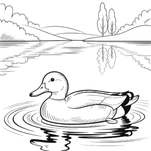 Coloriage Canard Réaliste