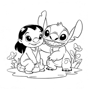 Coloriage Disney Lilo et Stitch