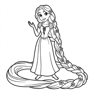 Coloriage Disney Raiponce