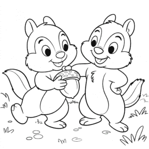 Coloriage Disney Tic et Tac