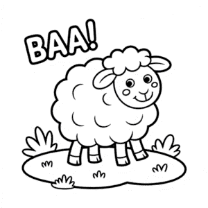 Coloriage Emoji mouton