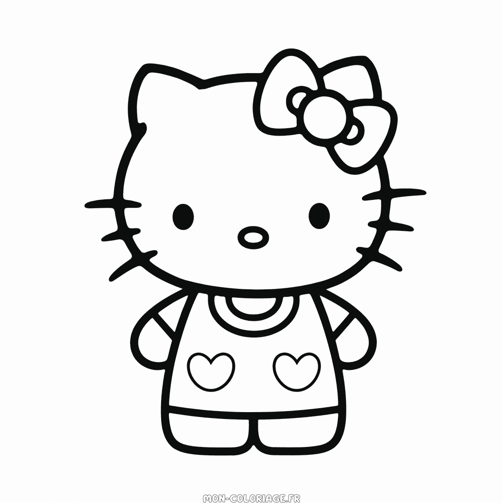 Coloriage Hello Kitty pour Adultes