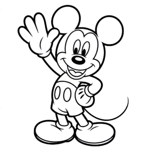 Coloriage Mickey Mouse Dessin Animé