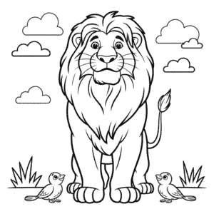 Coloriage Mufasa Le Roi Lion