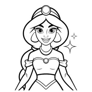 Coloriage Princesse Disney Jasmine