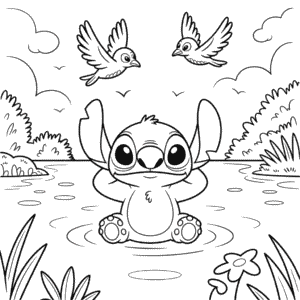 Coloriage Stitch Gratuit