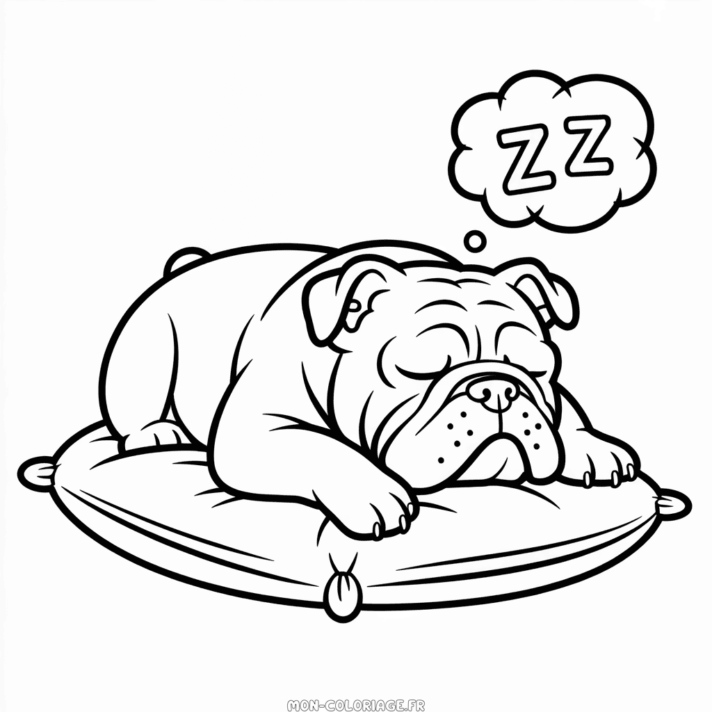 Coloriage Bouledogue