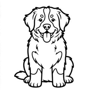 Coloriage Bouvier Bernois