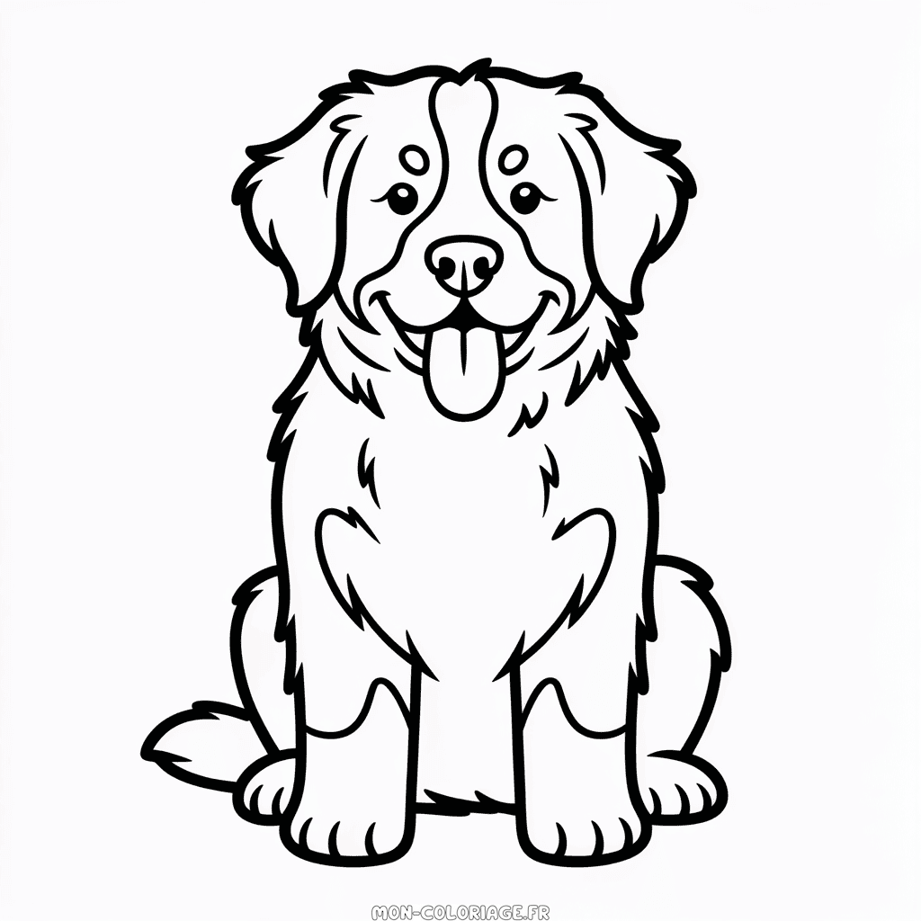 Coloriage Bouvier Bernois