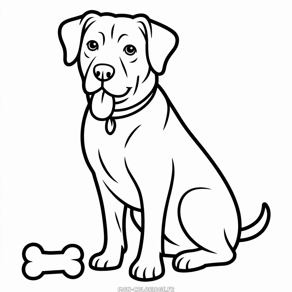 Coloriage Chien Adulte