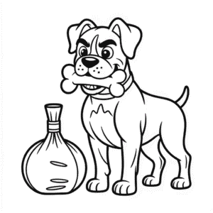 Coloriage Chien Boxer