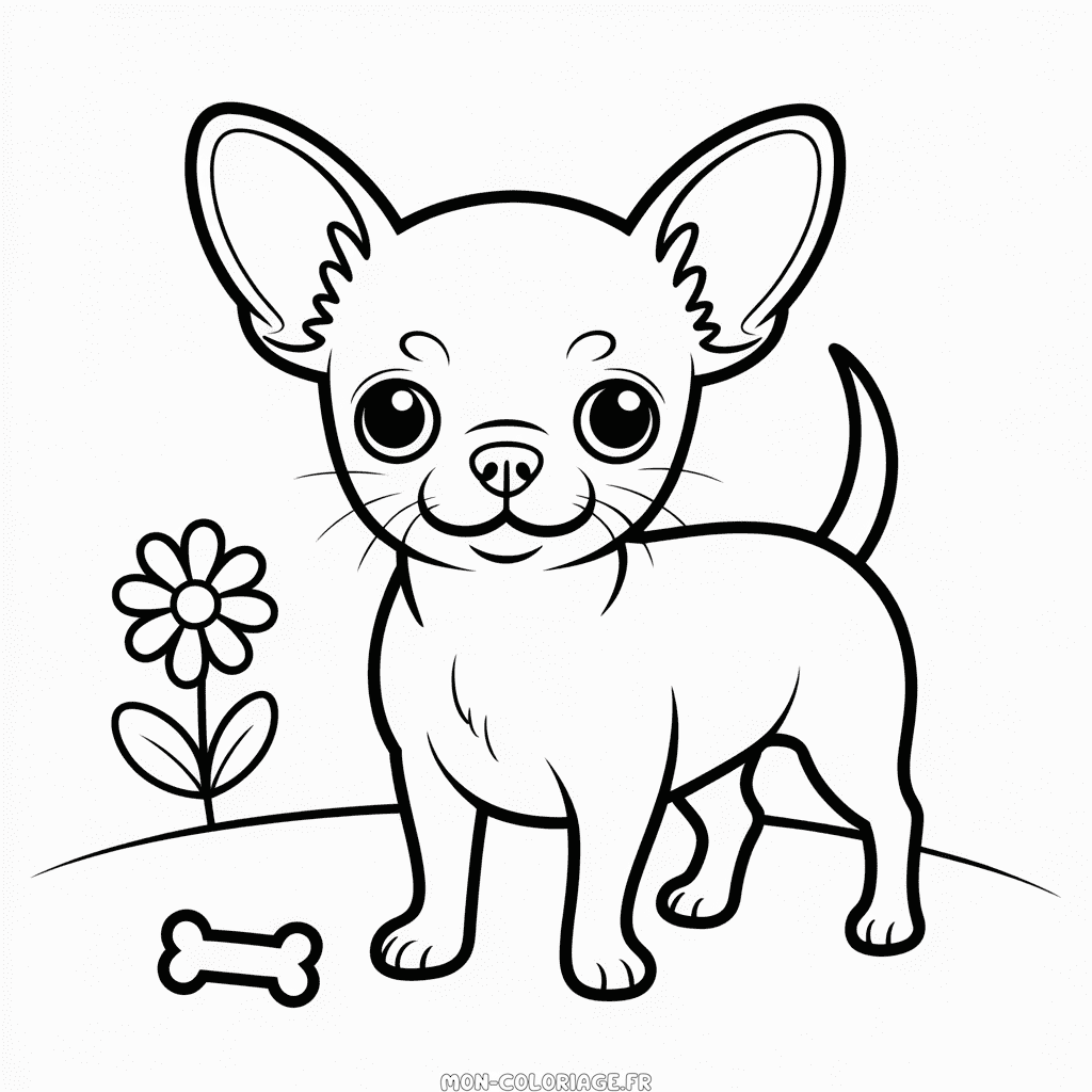 Coloriage Chien Chihuahua