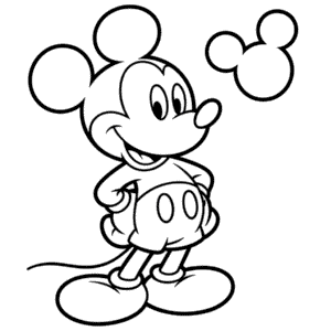 Coloriage Mickey Mouse pour Enfants