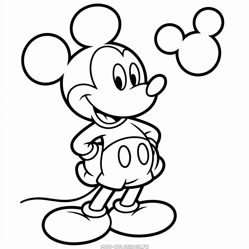 Coloriage Mickey Mouse pour Enfants
