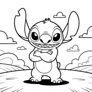 Coloriage Stitch pour Adultes