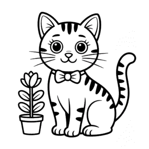 Coloriage Animal Chat
