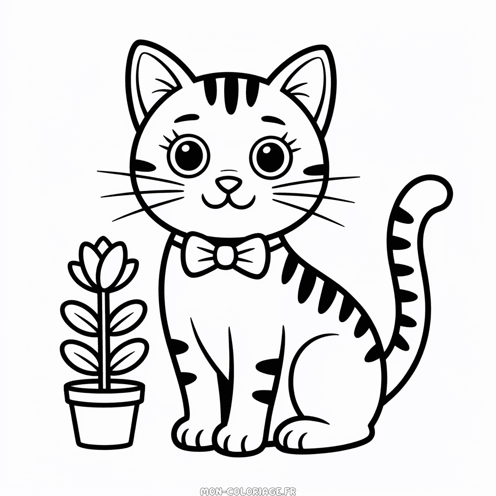 Coloriage Animal Chat