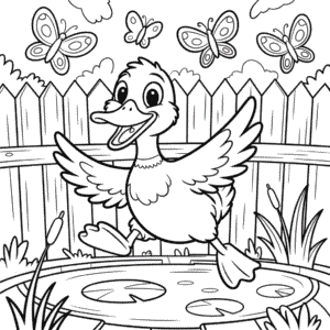 Coloriage Canard de Film Animé