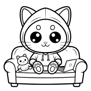 Coloriage Chat Aphmau