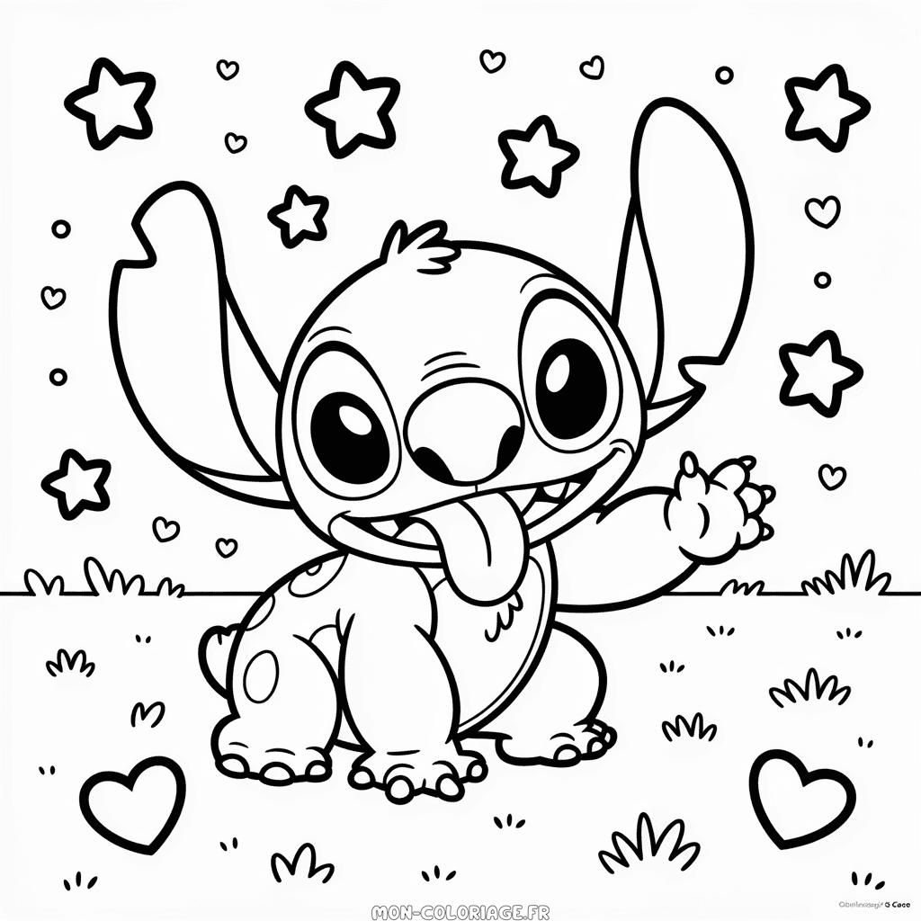 Coloriage Disney Stitch