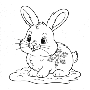 Coloriage Lapin Blanc