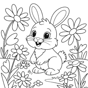 Coloriage Lapin Détaillé