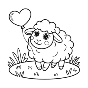 Coloriage Mignon Mouton