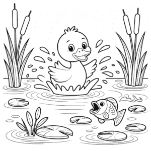 Coloriage Petit Canard