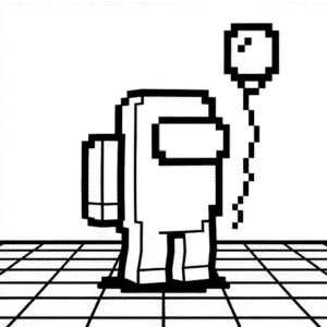 Coloriage Among Us Minecraft